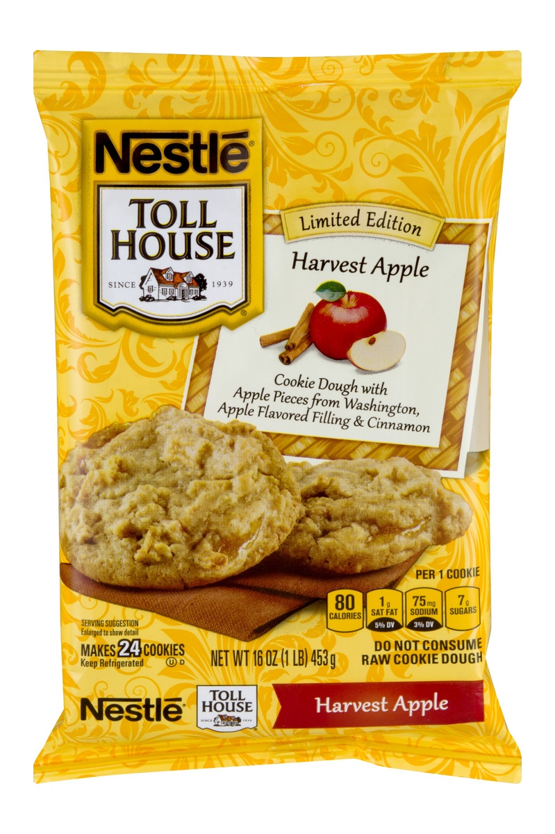slide 1 of 1, NESTLE Toll House Cookie Dough - Harvest Apple, 16 oz