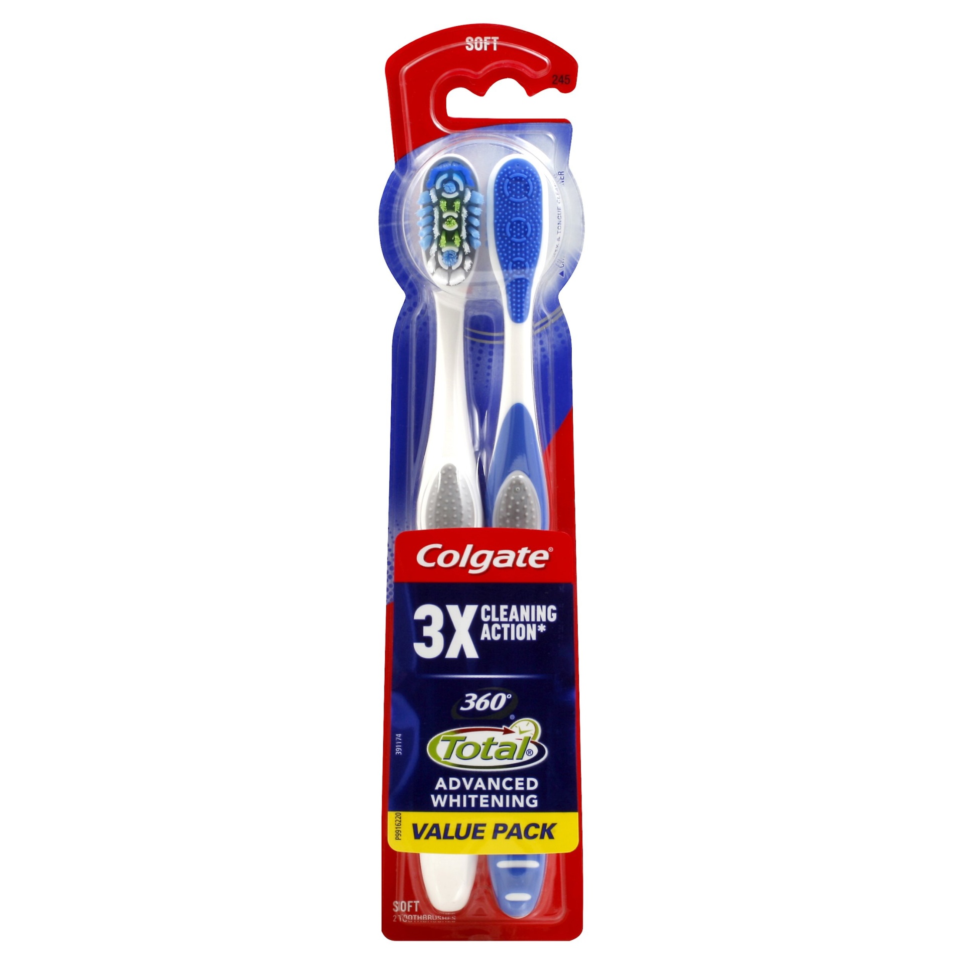 slide 1 of 2, Colgate 360 Full Head Soft Surround Toothbrush, 2 ct