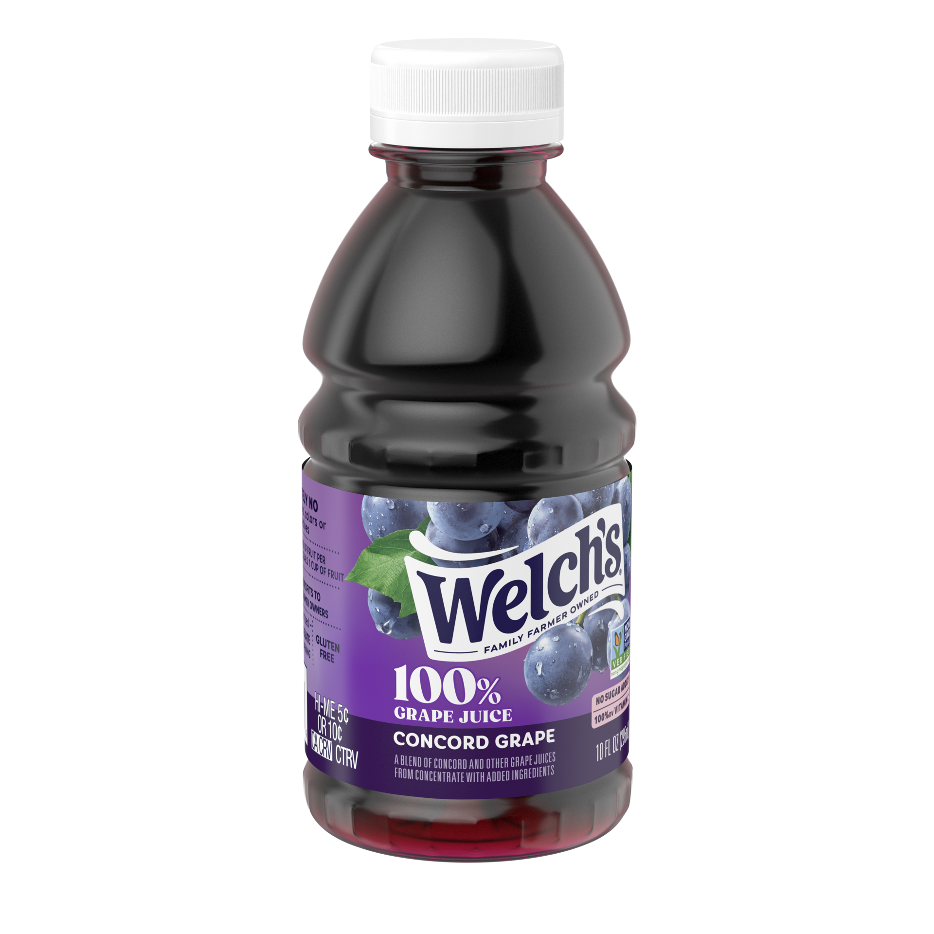 slide 6 of 7, Welch's 100% Grape Juice, Concord Grape, 10 Fl Oz On-the-Go Bottle, 10 fl oz