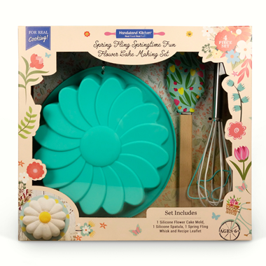 slide 1 of 1, Spring Fling Daisy Cake Making Set, 3 ct