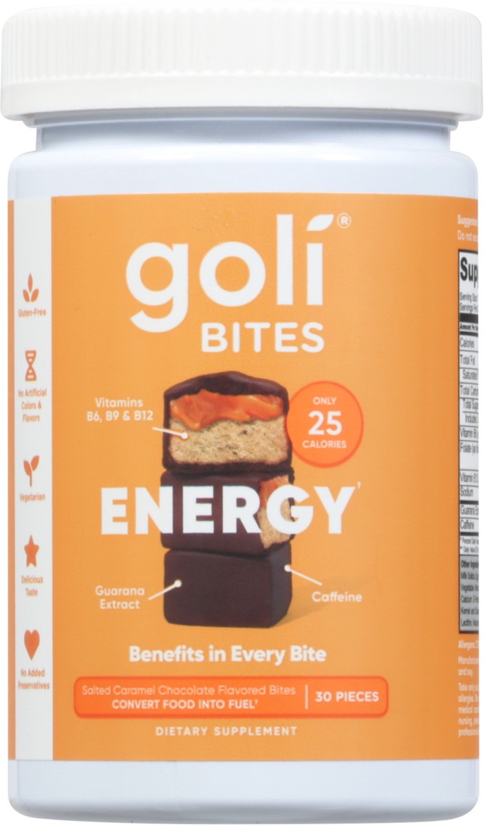 slide 6 of 9, Goli Energy Salted Caramel Chocolate Flavored Bites 30 ea, 30 ct