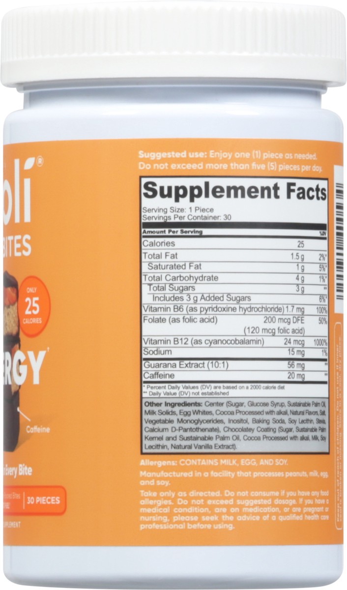 slide 8 of 9, Goli Energy Salted Caramel Chocolate Flavored Bites 30 ea, 30 ct