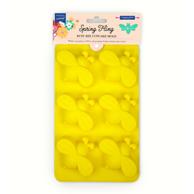 slide 1 of 1, Spring Fling Busy Bee Cupcake Mold, 1 ct