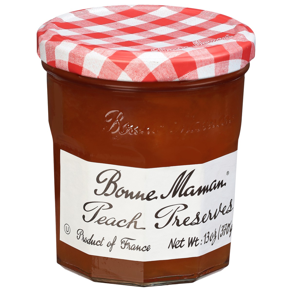 slide 2 of 9, Bonne Maman Peach Preserves, 13 oz