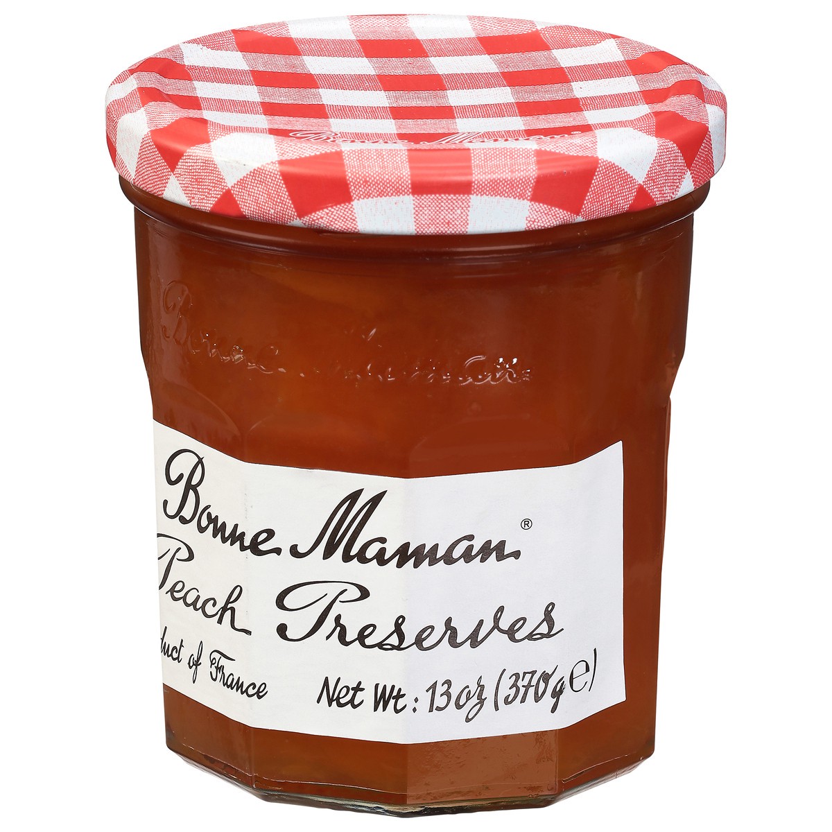 slide 3 of 9, Bonne Maman Peach Preserves, 13 oz