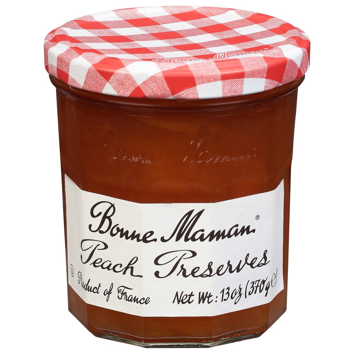 slide 1 of 9, Bonne Maman Peach Preserves, 13 oz