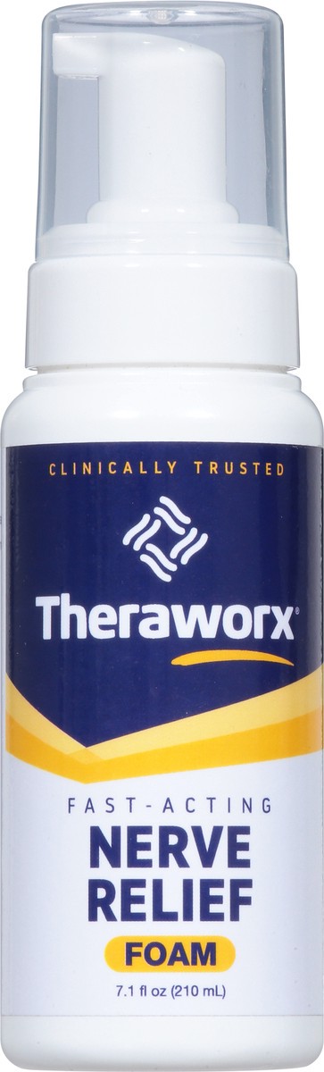 slide 8 of 9, Theraworx Foam Fast-Acting Nerve Relief 7.1 fl oz, 7.1 fl oz