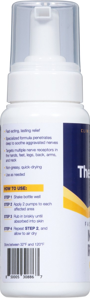 slide 4 of 9, Theraworx Foam Fast-Acting Nerve Relief 7.1 fl oz, 7.1 fl oz