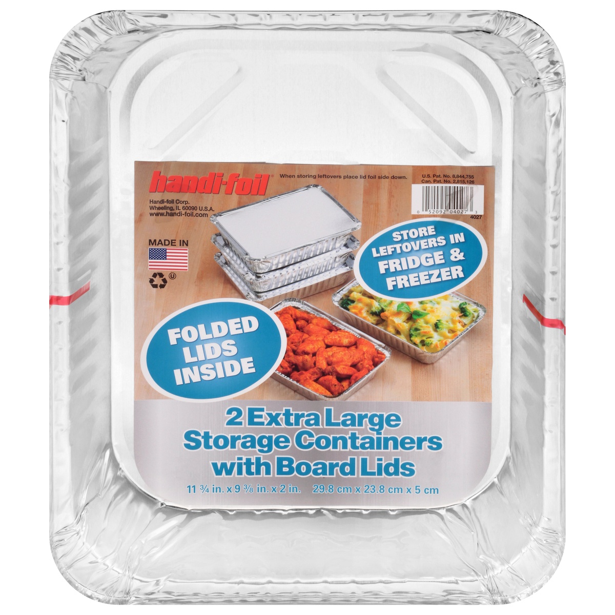 slide 1 of 1, Handi-foil Half Steam Storage Container With Lid, 1 ct