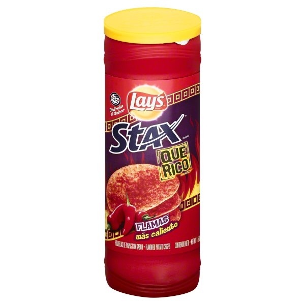 slide 1 of 1, Lay's Stax Que Rico Flamas Potato Crisps, 5.5 oz