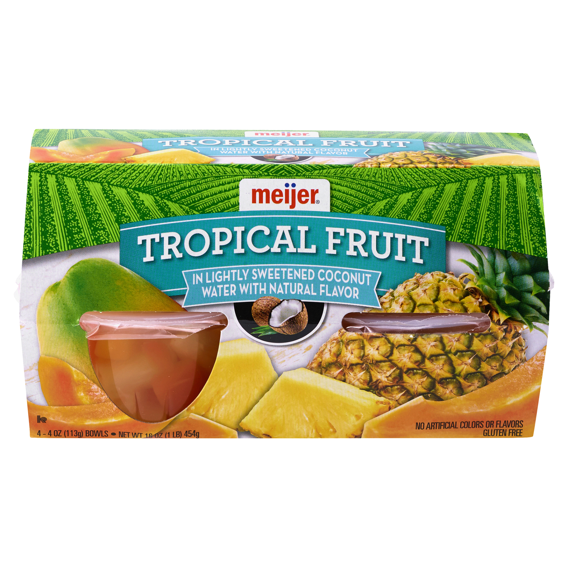slide 1 of 2, Meijer Tropical Fruit in Coconut Water, 4 ct