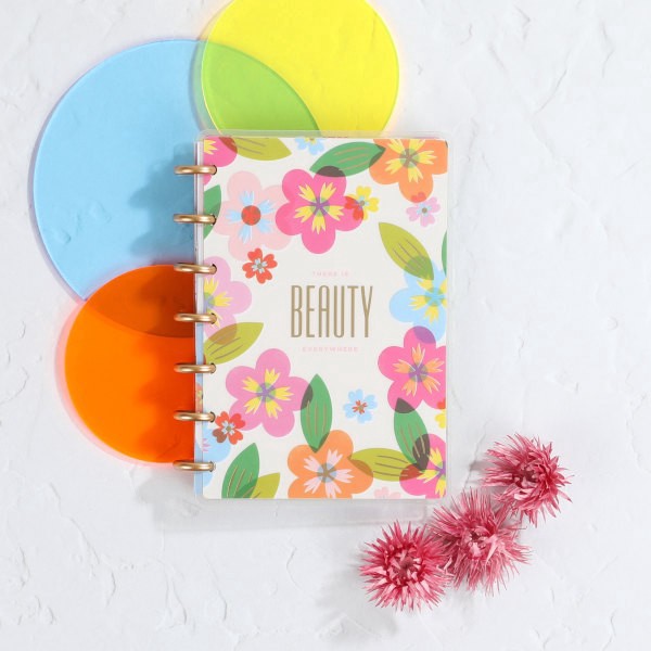 slide 2 of 7, 2024 Happy Planner Monthly/Weekly Mini Happy Planner, 4-3/5"" X 7"", Sunny Risograph, January To December, Ppmd12-149, 1 ct
