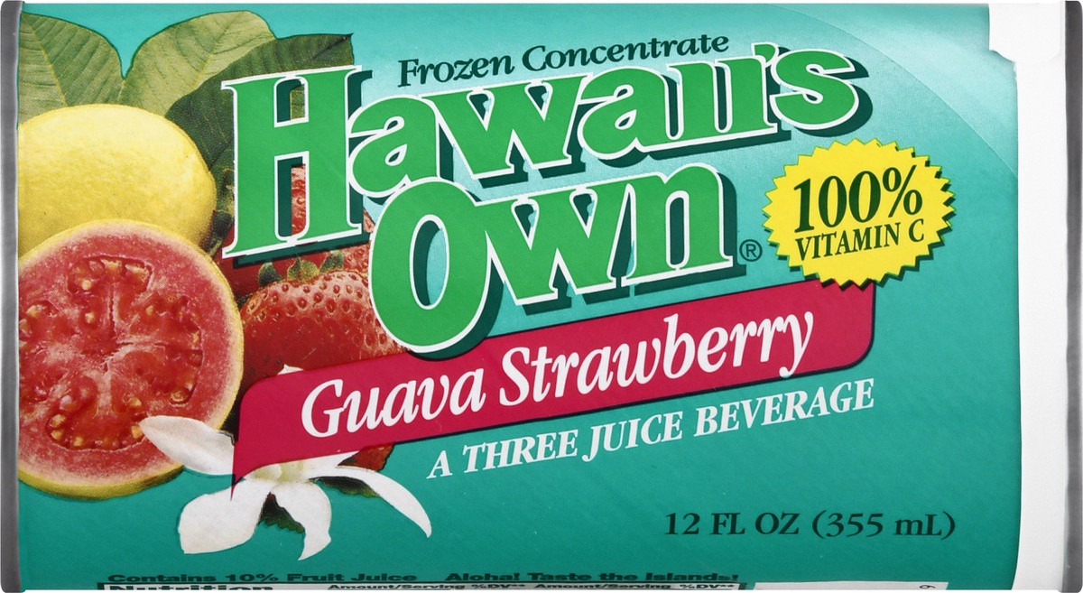 slide 9 of 9, Hawaii's Own Guava Strawberry Juice - 12 fl oz, 12 fl oz