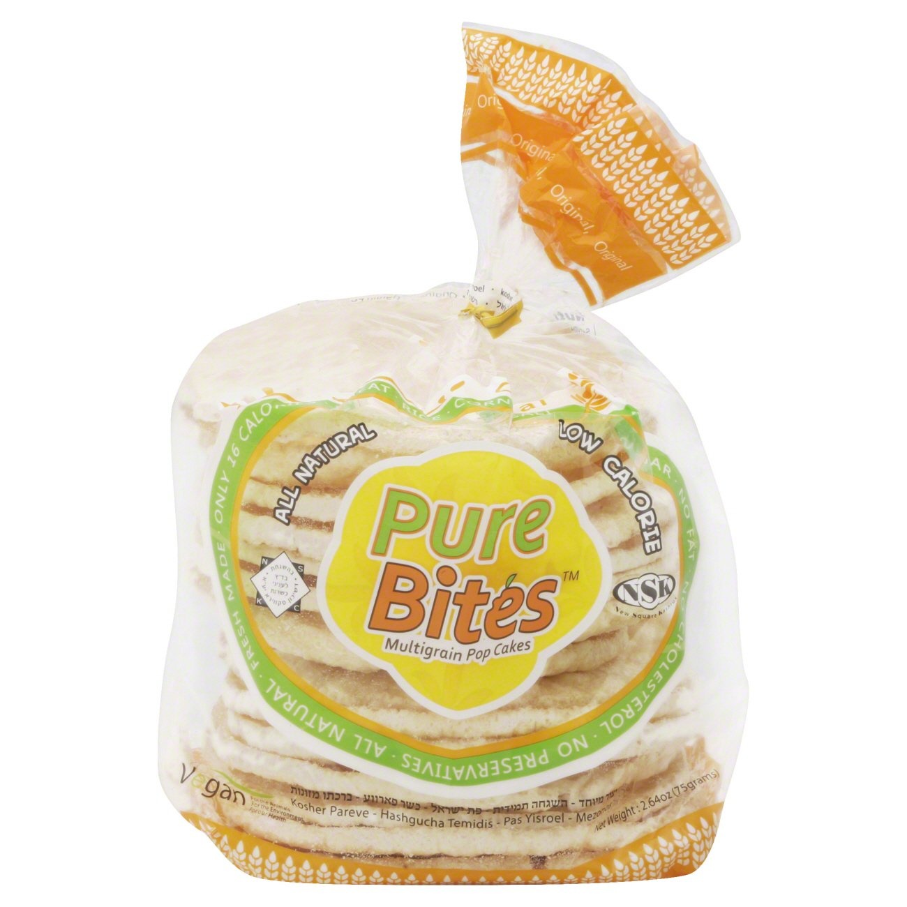 slide 1 of 1, PureBites Pure Bites All Natural Multigrain Pop Cakes, 