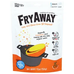 FryAway Deep Fry Cooking Oil Solidifier - 2 ea