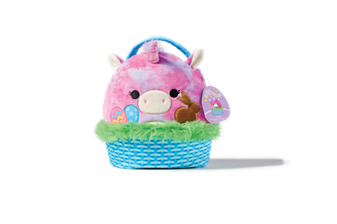 slide 1 of 1, Squishmallows Cow Holding Eggs Easter Basket 10 Inch, 1 ct