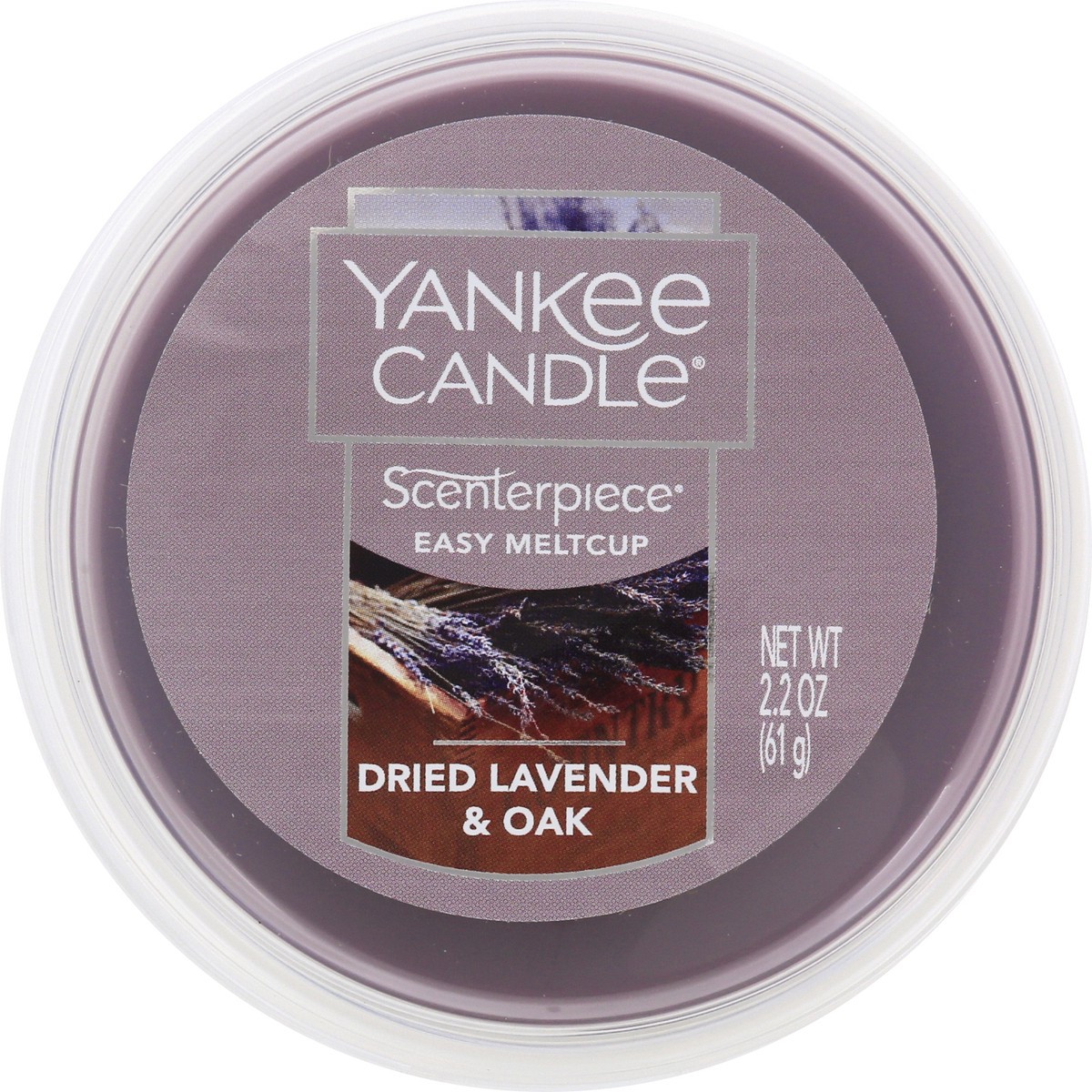 slide 4 of 7, Yankee Candle Scenterpiece Wax Cup Dried Lavender & Oak, 2.2 oz