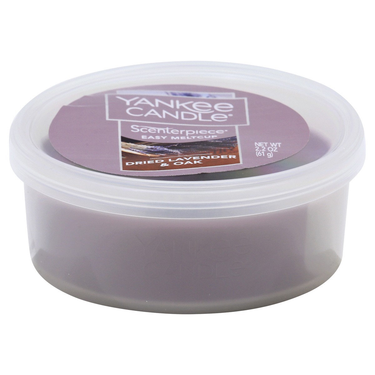 slide 1 of 7, Yankee Candle Scenterpiece Wax Cup Dried Lavender & Oak, 2.2 oz