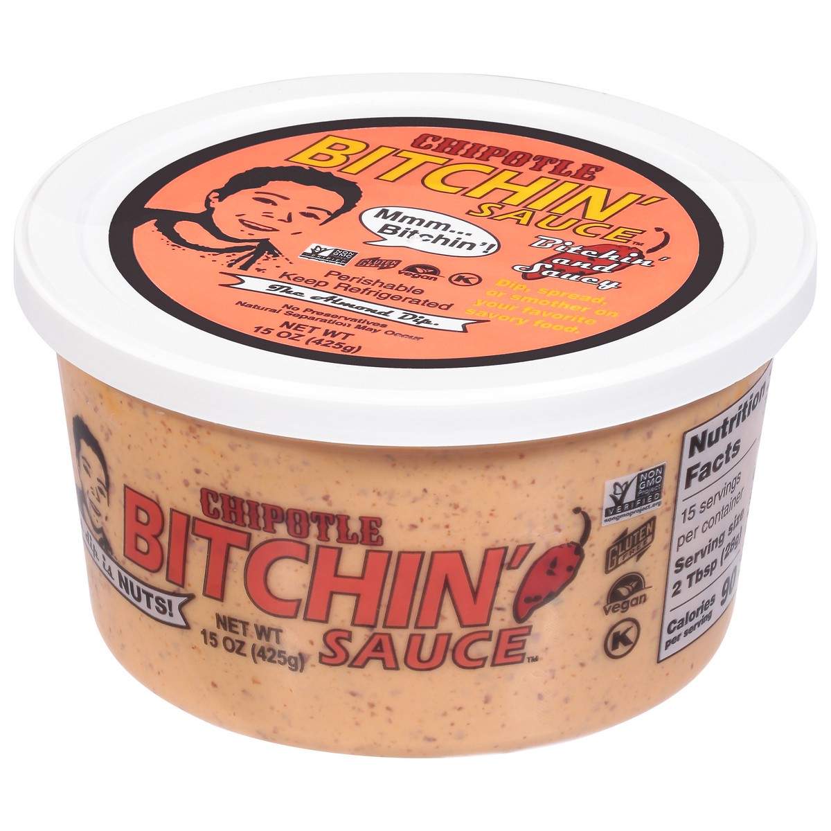 slide 6 of 9, Bitchin' Sauce Bitchin' Chipotle Sauce, 15 oz