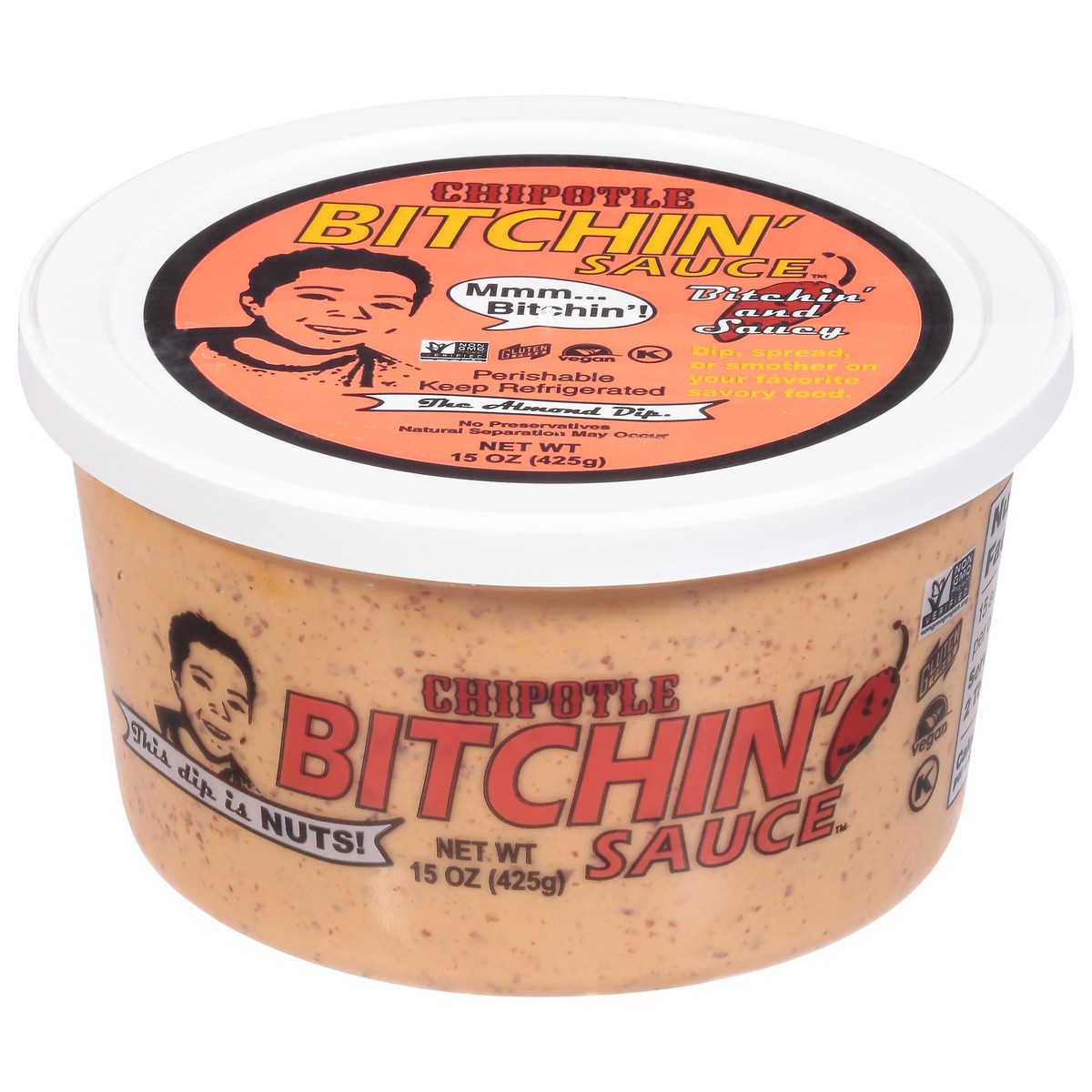 slide 1 of 9, Bitchin' Sauce Bitchin' Chipotle Sauce, 15 oz