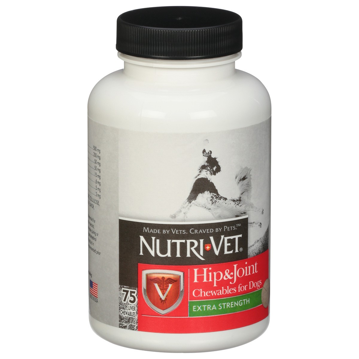 slide 9 of 10, Nutri-Vet Extra Strength Liver Chewables Hip & Joint 75 ea, 75 ct