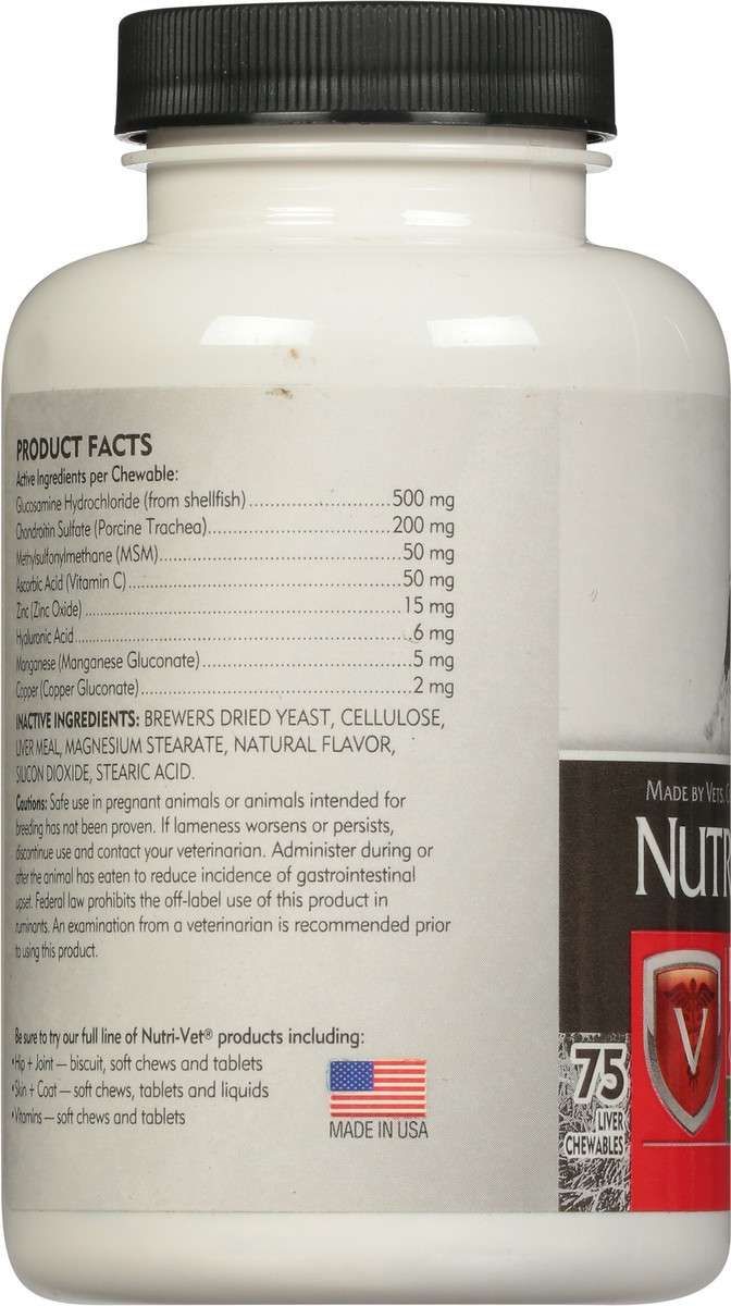 slide 8 of 10, Nutri-Vet Extra Strength Liver Chewables Hip & Joint 75 ea, 75 ct