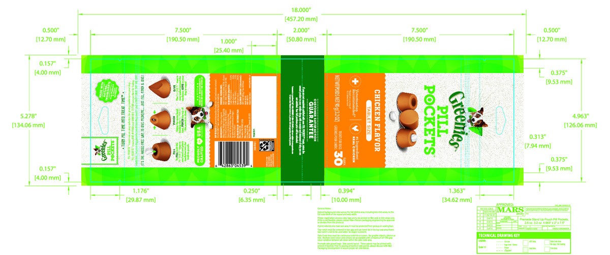 slide 14 of 14, Greenies Pill Pockets Chicken Flavor Treats for Dogs Tablet Size 3.2 oz, 3.2 oz