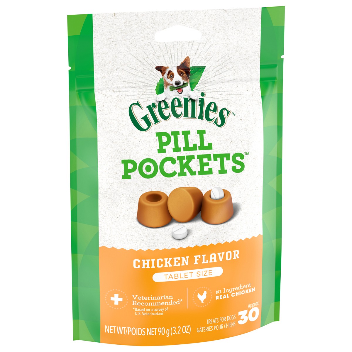 slide 10 of 14, Greenies Pill Pockets Chicken Flavor Treats for Dogs Tablet Size 3.2 oz, 3.2 oz