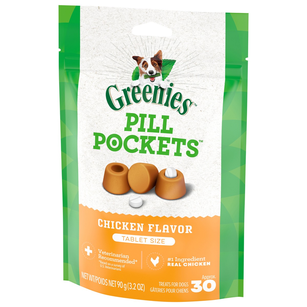 slide 11 of 14, Greenies Pill Pockets Chicken Flavor Treats for Dogs Tablet Size 3.2 oz, 3.2 oz