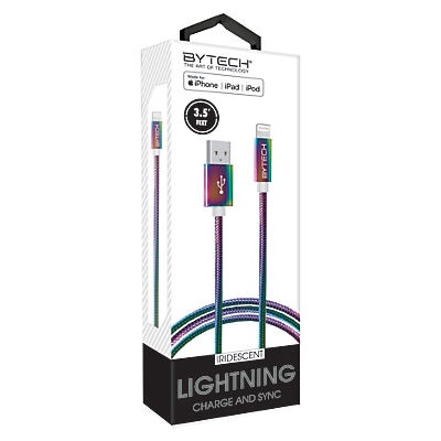 slide 1 of 1, Bytech Iridescent Lightning Cable, 1 ct