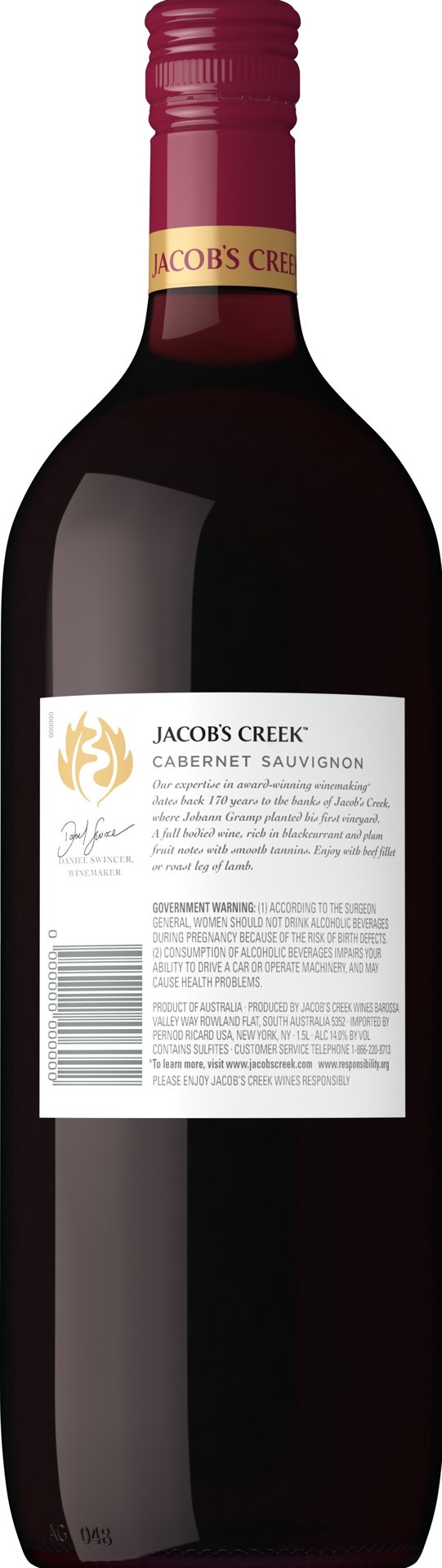 slide 6 of 6, Jacob's Creek Jacobs Creek Classic Cabernet Sauvignon 1.5L Bottle, 1.5 l