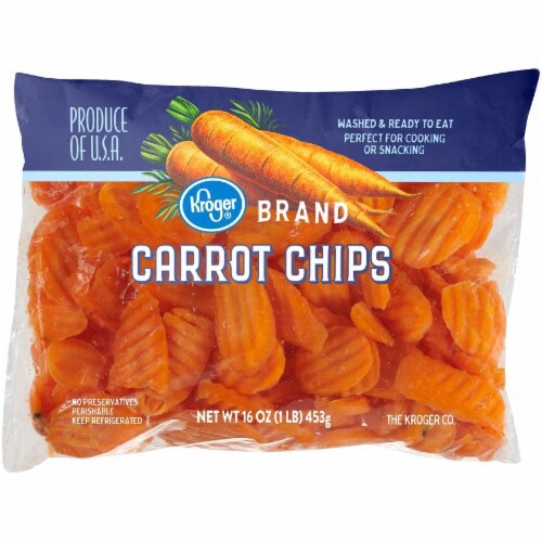 slide 1 of 2, Kroger Carrot Chips, 16 oz
