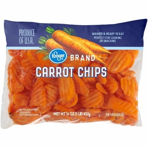 slide 1 of 1, Kroger Carrot Chips, 16 oz