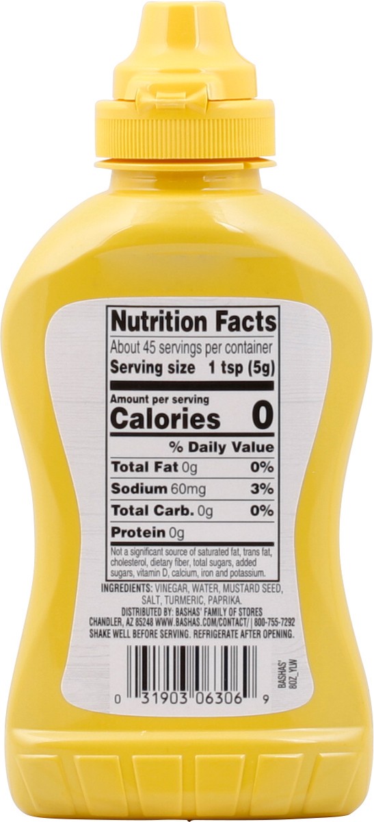 slide 12 of 13, Bashas Yellow Sqz Mustard - 8 oz, 8 oz