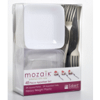 slide 1 of 4, Mozaik Appetizer Set, Heavy Weight Plastic, 1 ct