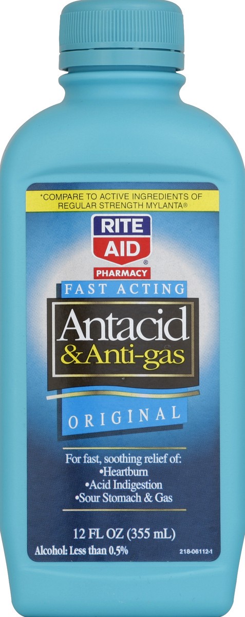 slide 2 of 3, Rite Aid Ra Ant&Anti-Gas Org 12Z, 12 oz