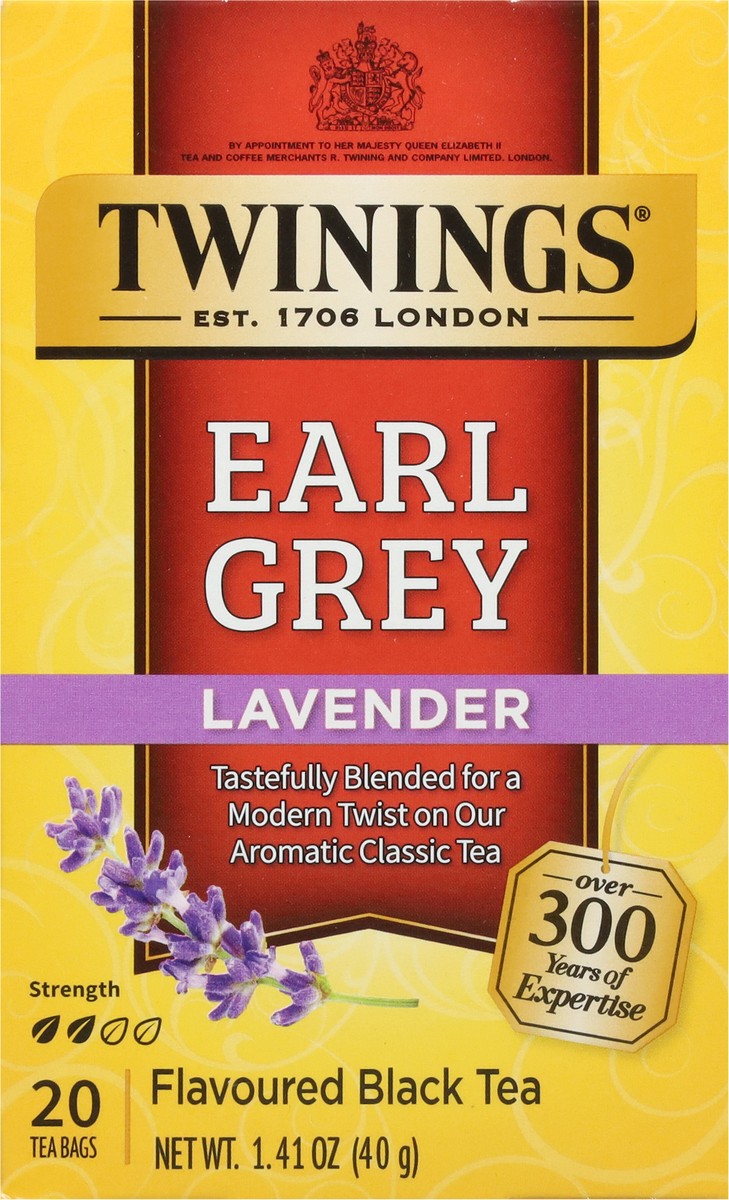 slide 3 of 9, Twinings Early Grey Lavender Black Tea 20 Tea Bags - 20 ct, 20 ct