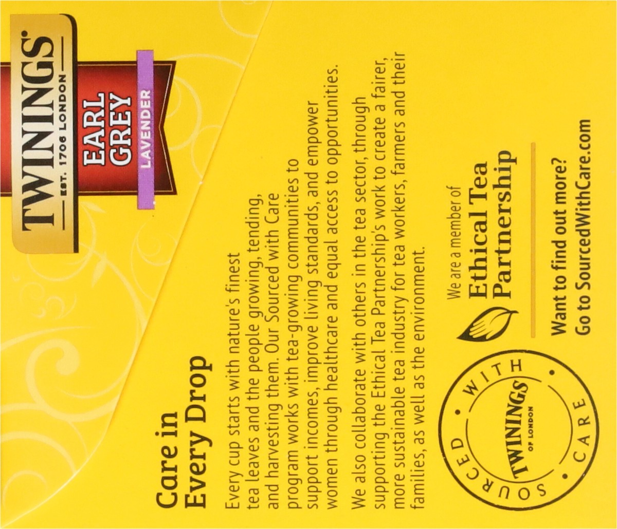 slide 7 of 9, Twinings Early Grey Lavender Black Tea 20 Tea Bags - 20 ct, 20 ct