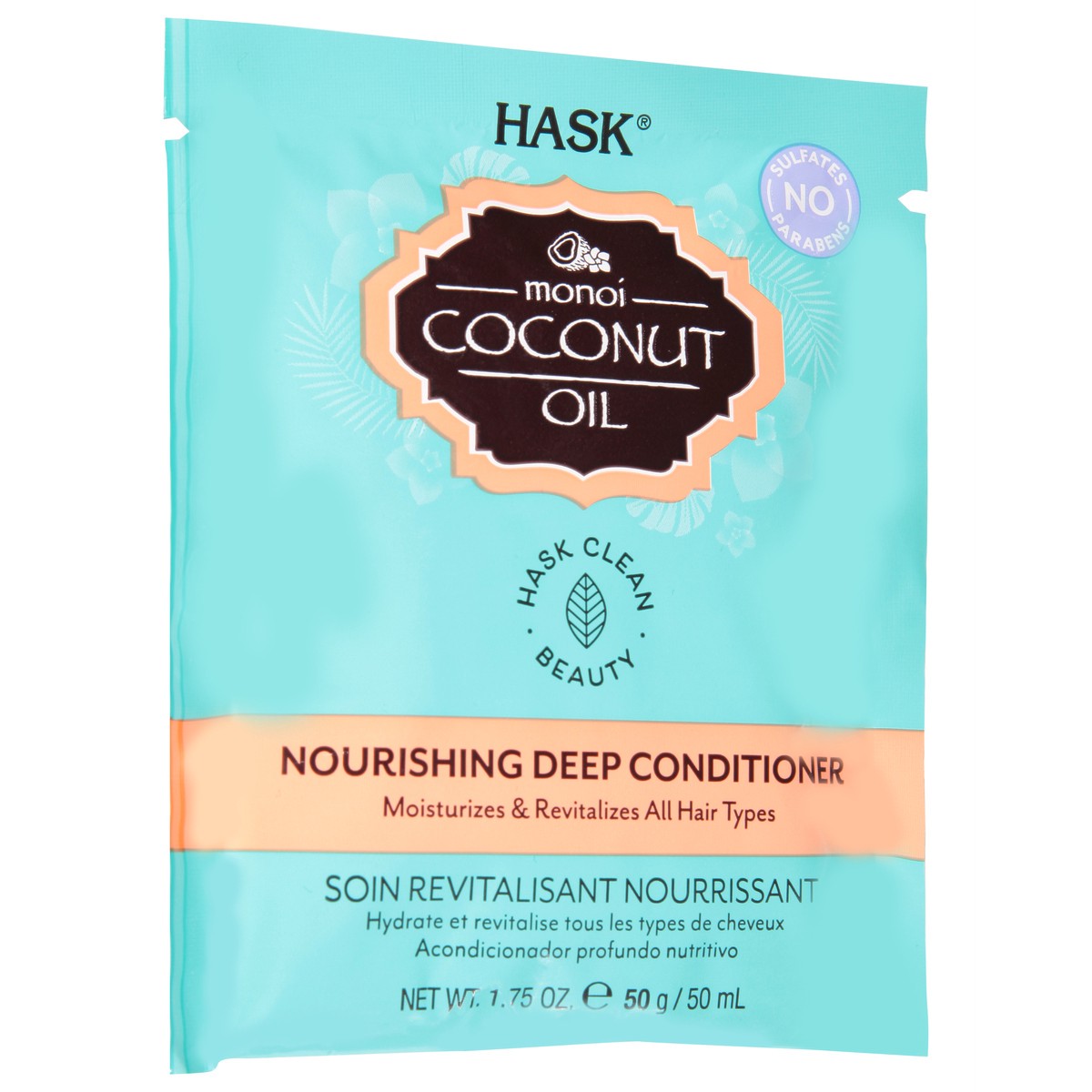 slide 2 of 9, Hask Monoi Coconut Oil Nourishing Deep Conditioner 1.75 oz, 1.75 oz