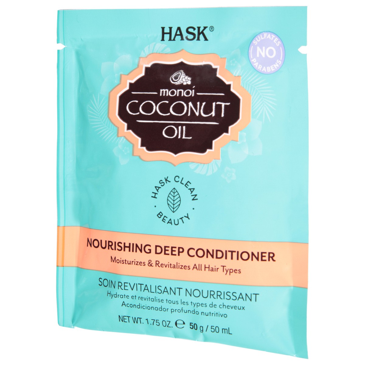 slide 3 of 9, Hask Monoi Coconut Oil Nourishing Deep Conditioner 1.75 oz, 1.75 oz