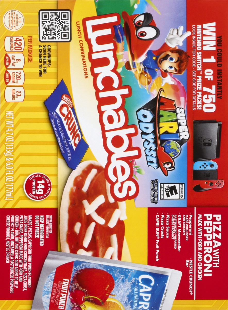 slide 8 of 8, Lunchables Oscar Mayer Lunchables Pizza with Pepperoni - 10.7oz, 10.7 oz