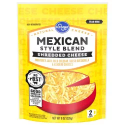 Kroger Finely Shredded Mexican Style Cheese