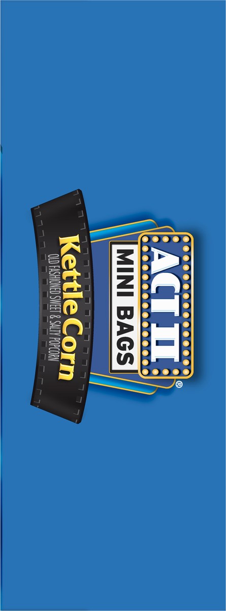 slide 3 of 9, ACT II Mini Bags Kettle Corn Microwave Popcorn 12 - 1.09 Bags, 12 ct