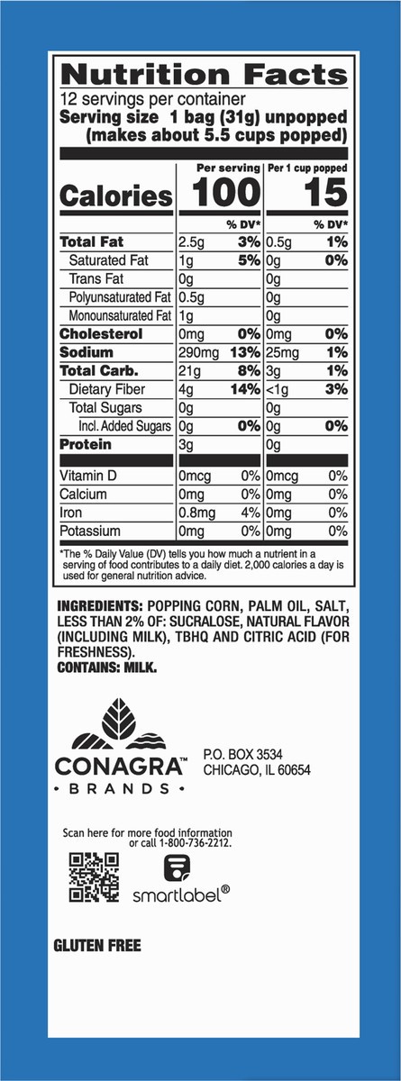 slide 9 of 9, ACT II Mini Bags Kettle Corn Microwave Popcorn 12 - 1.09 Bags, 12 ct