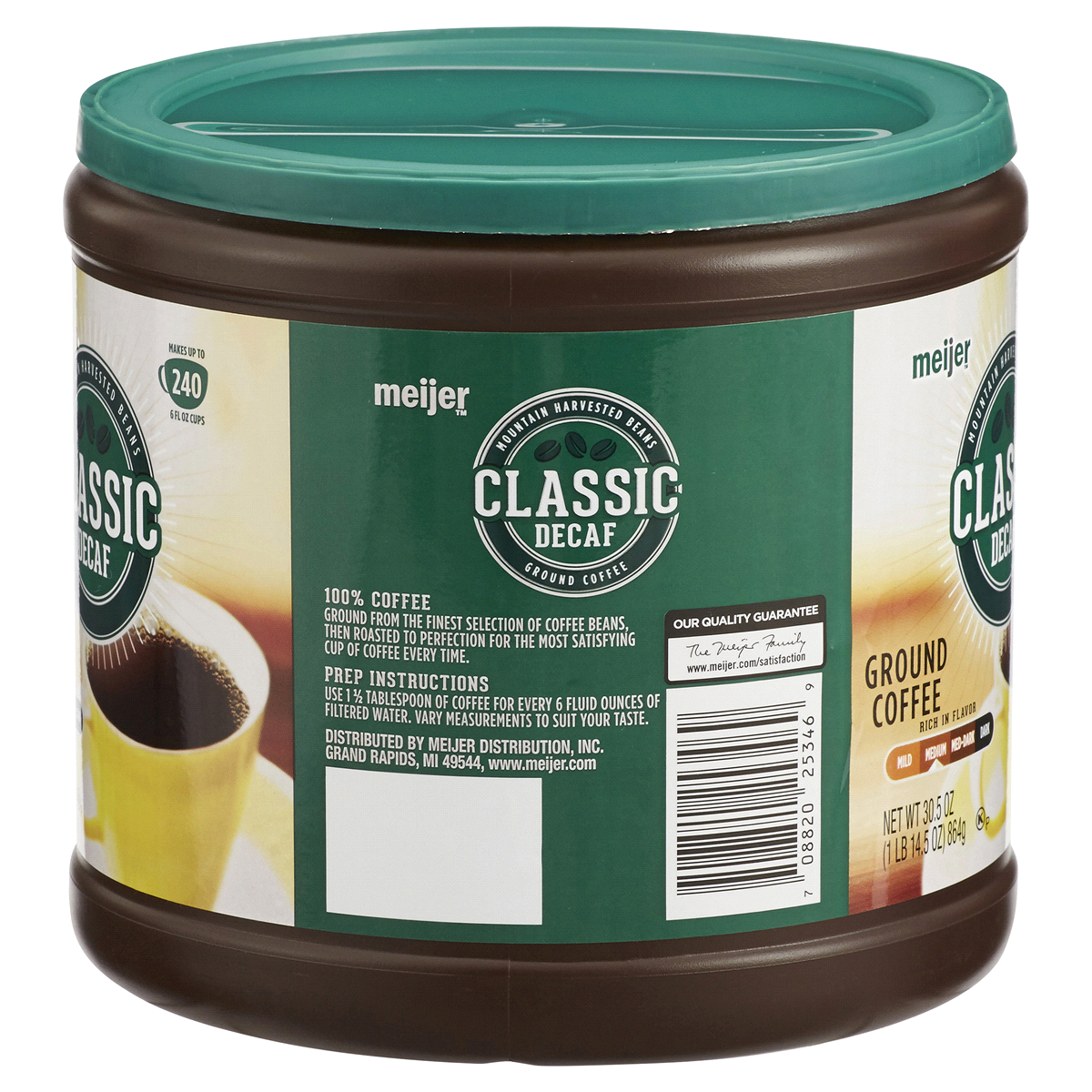 slide 2 of 2, Meijer Decaf Ground Coffee - 24.2 oz, 24.2 oz