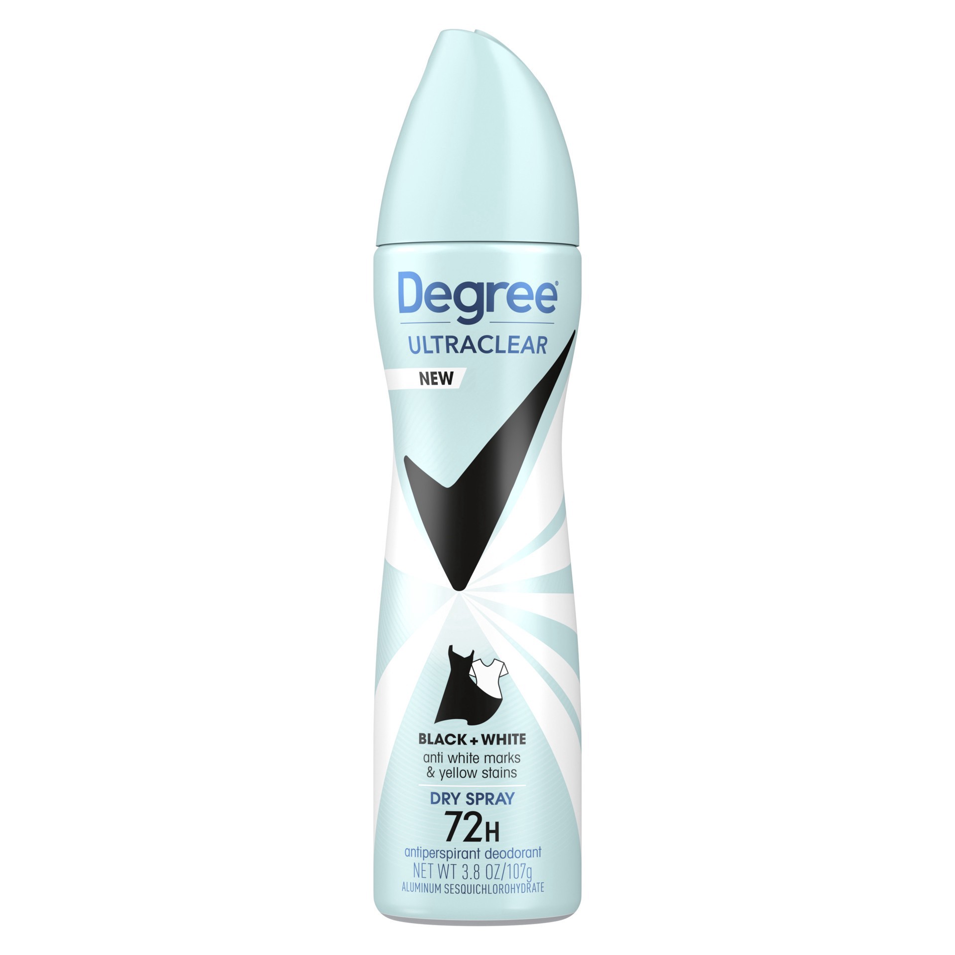 slide 1 of 4, Degree Antiperspirant Deodorant Dry Spray Black+White, 3.8 oz, 3.8 oz