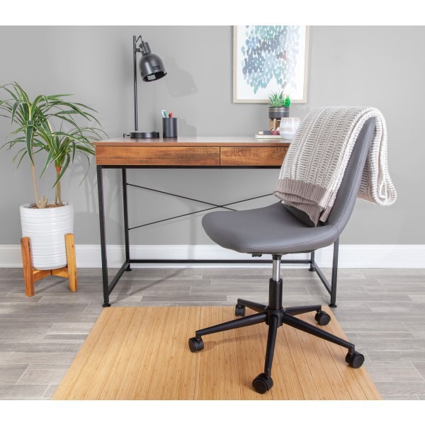 slide 5 of 7, Realspace Bamboo Chair Mat, 42'' X 48'', Natural, 42 in