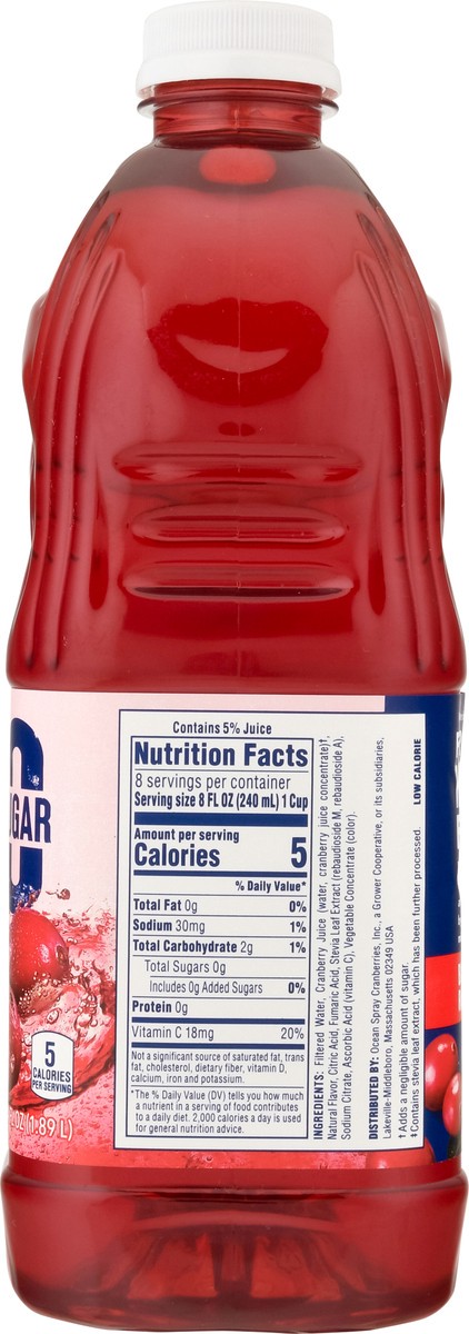 slide 11 of 14, Ocean Spray 64oz Zero Sugar Cranberry, 64 fl oz