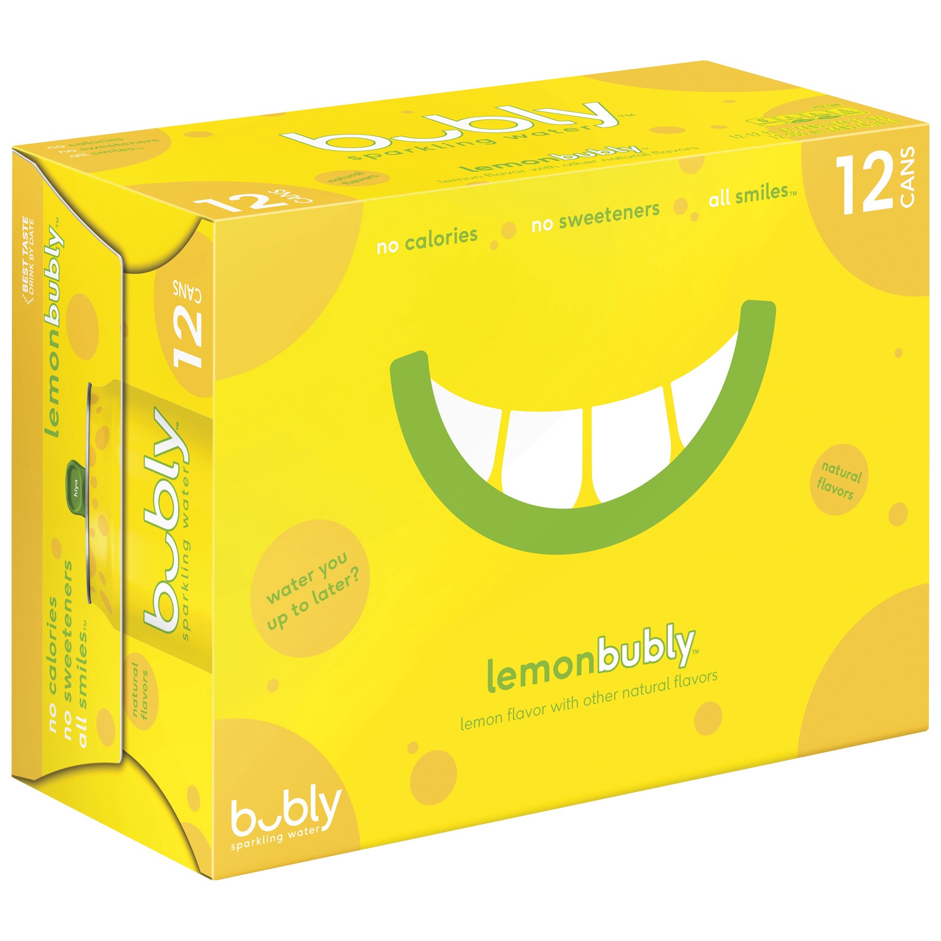 slide 2 of 3, bubly Sparkling Water Lemon 12 Fl Oz 12 Count, 12 ct; 12 fl oz