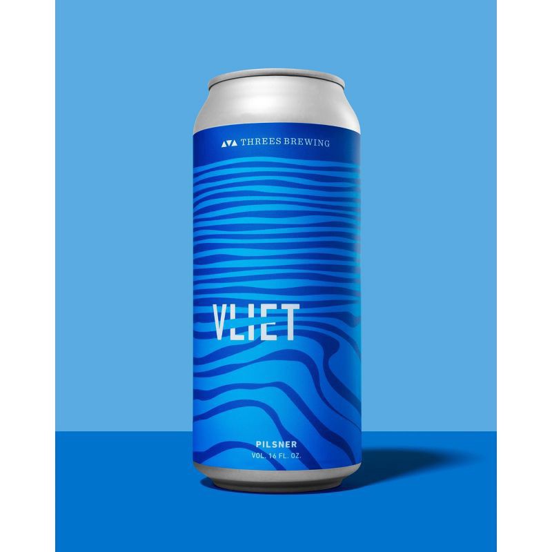slide 2 of 2, Threes Brewing Vliet Pilsner Beer Single Serve, 16 oz